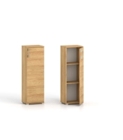 Regał komoda Pola 1D 110 x 30 cm Hikora naturalna